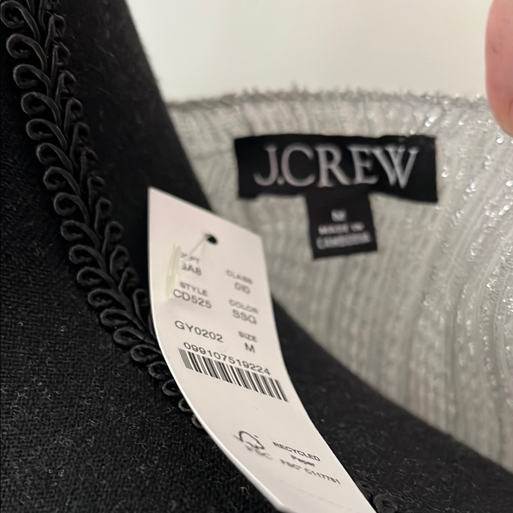 J. Crew Silver Metallic Blouse - Picture 6 of 7